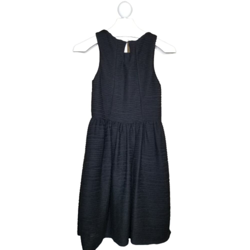 Bordeaux Fit & Flare Sleeveless Black Dress Medium